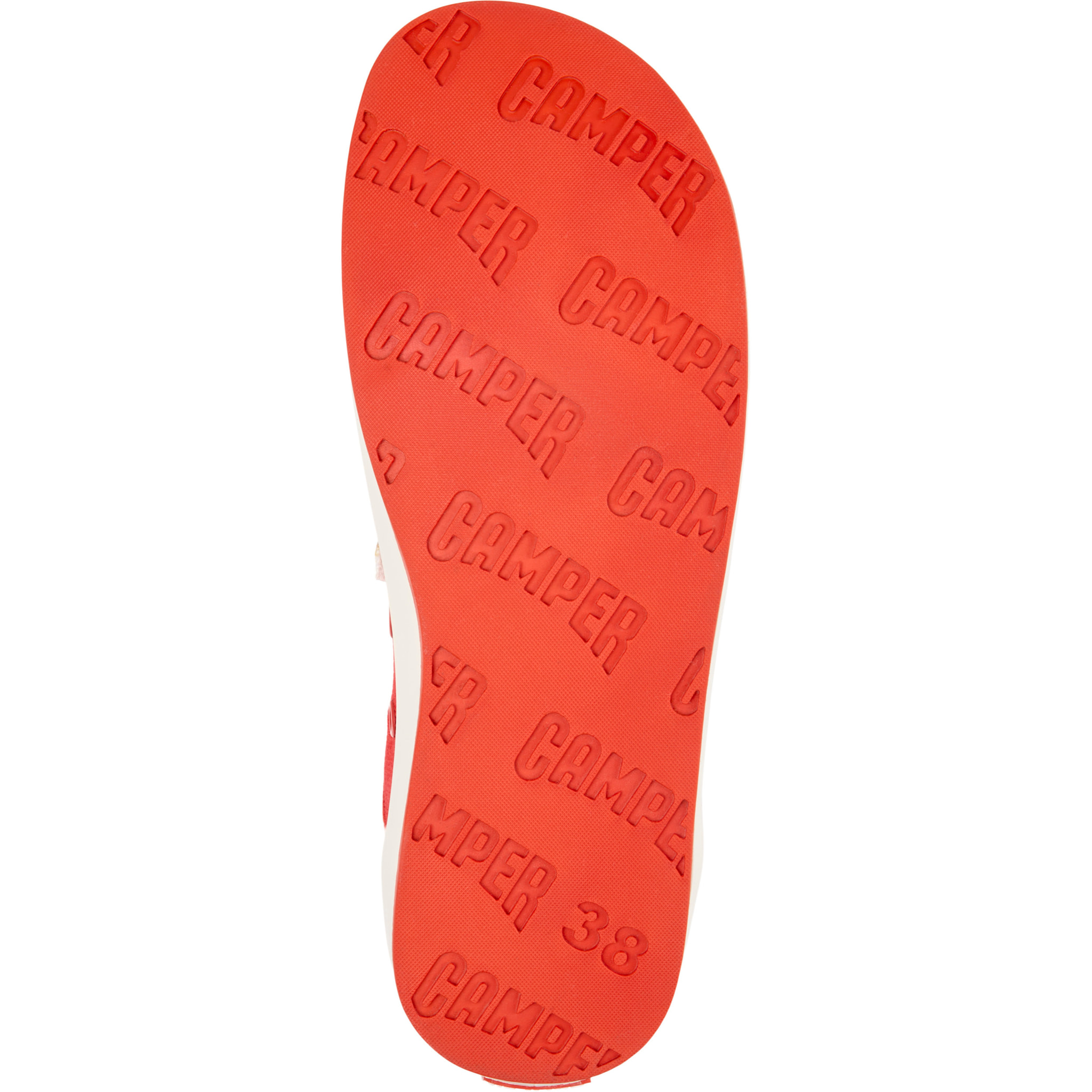 Sneakers - CAMPER Peu Rambla II - Rosso - Tessile naturale