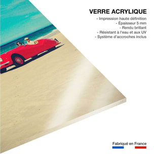 Tableau red car Tableau plexiglas