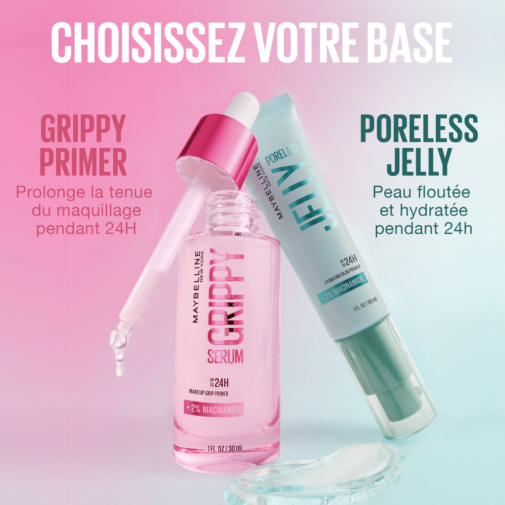 Maybelline New York Poreless Jelly - Base floutante - Enrichie en niacinamide - 30 ml