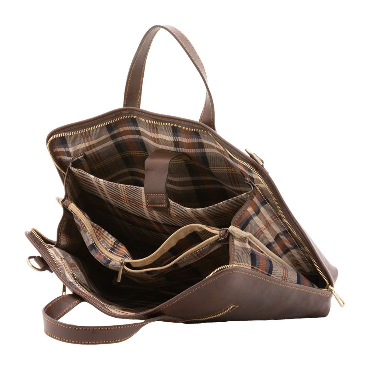 Borsa a mano  unisex In Vera pelle Made in Italy 40x30x5 cm