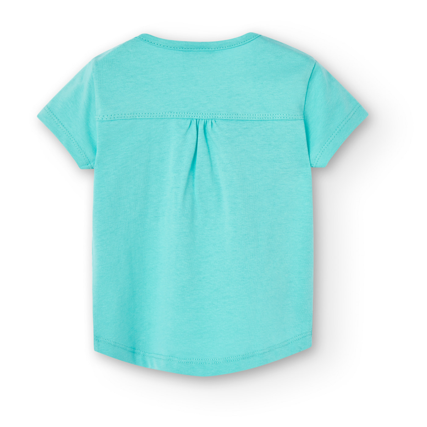 Camiseta niÃ±a estampada, mangas cortas, verde, 248015-4669