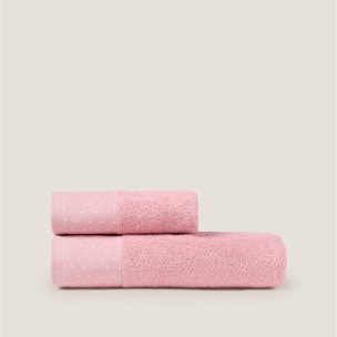 Toalla baño algodon Clorito color rosa Algodón