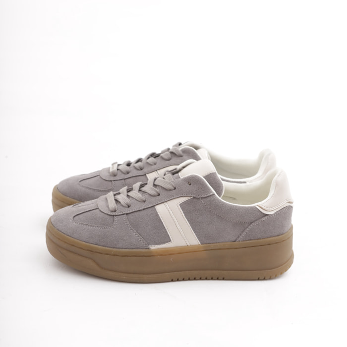 SNEAKERS PLATFORM CHOCOLA' GRIGIO