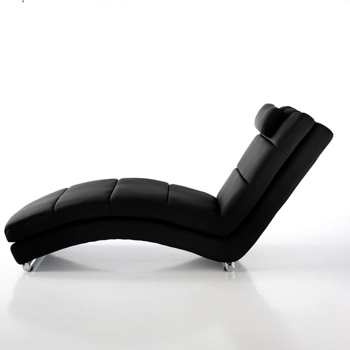 Oresteluchetta chaise longue COLORADO BLACK Nero