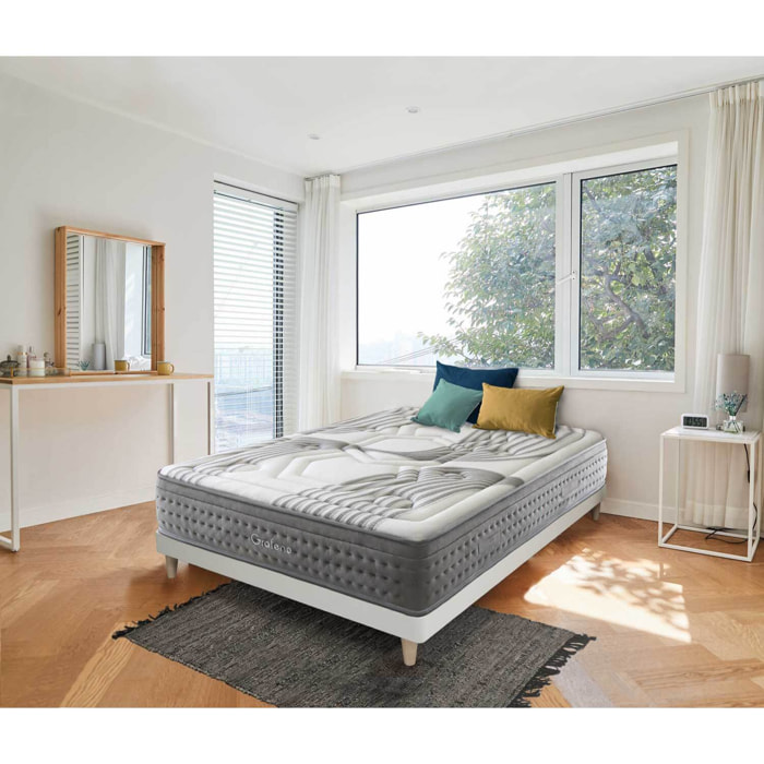 Colchón Viscografeno Muelles Ensacados Classic Grafeno, Altura 30 cm