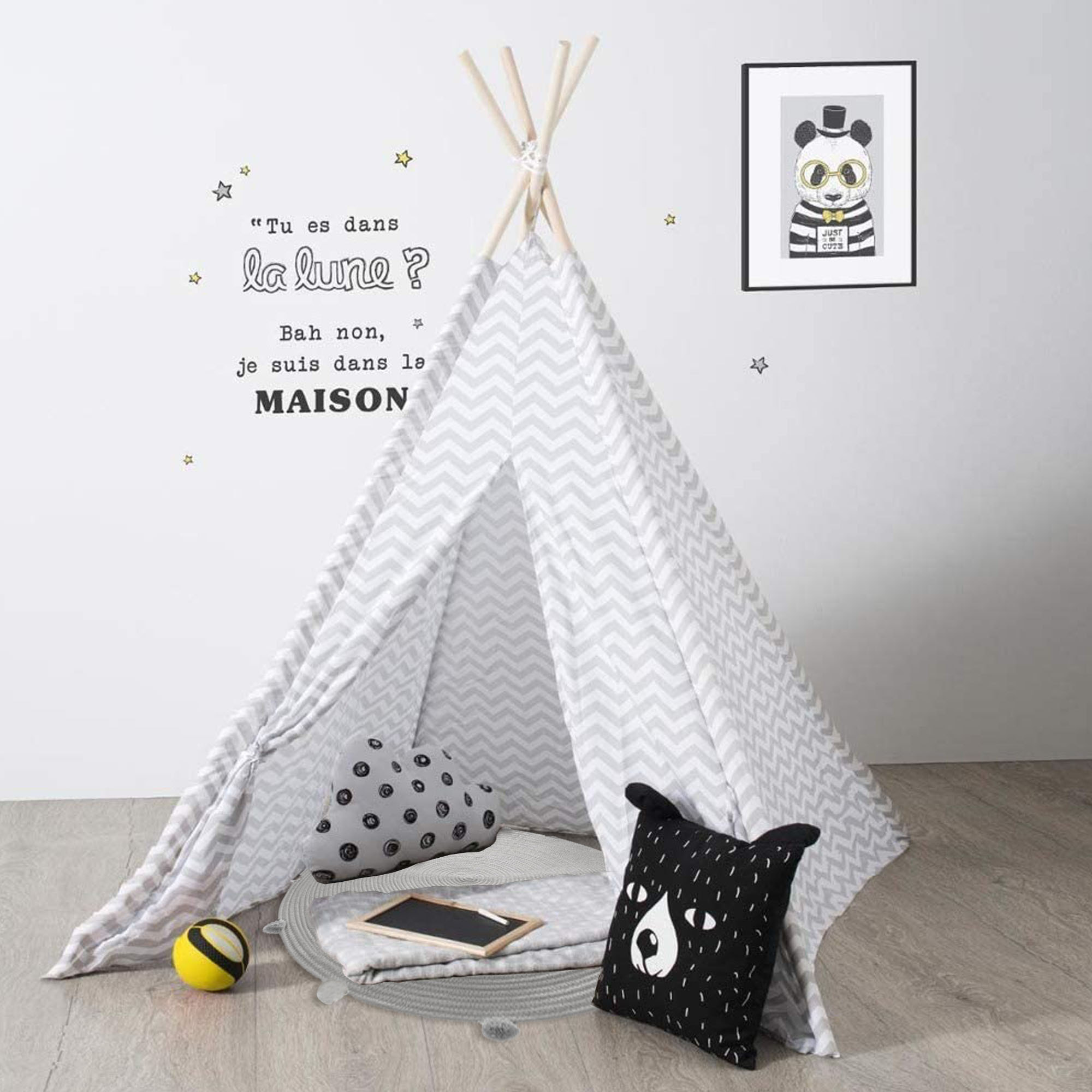 Tipi infantil gris H160