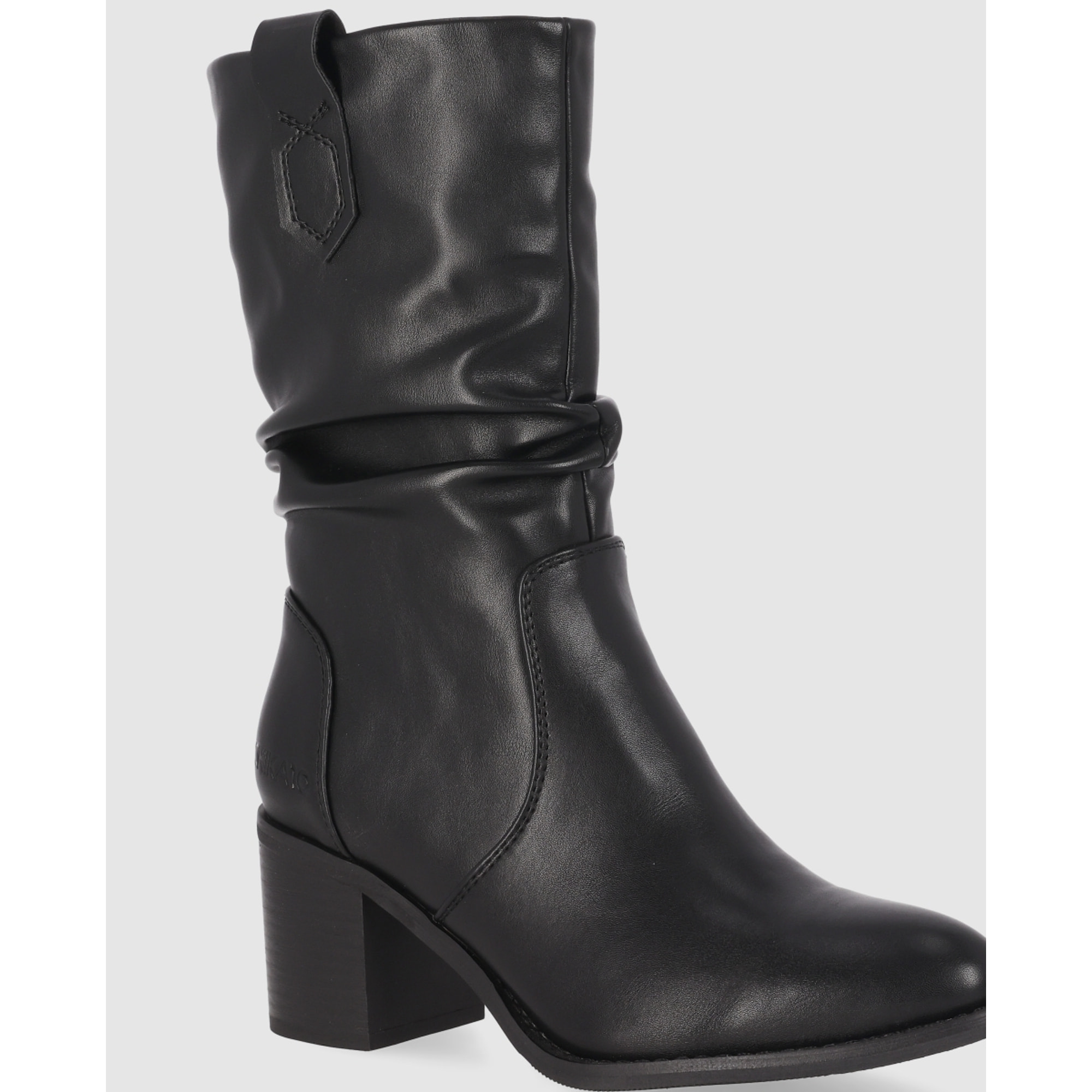 Botines - Negro - Tacón: 7 cm