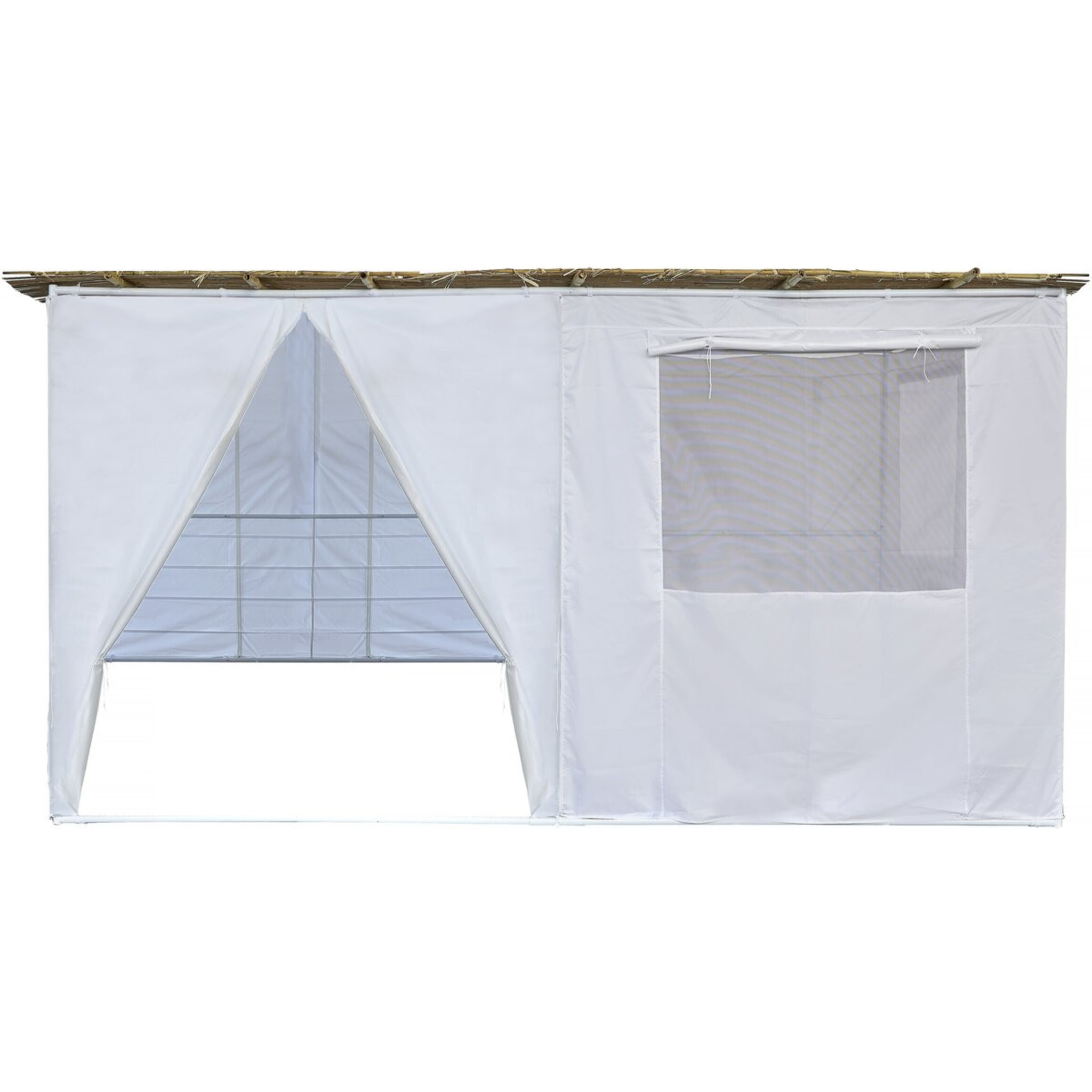 Souccah NINA complète 3 x 3 -3 Rouleaux de bambou et  tasseaux de bambou