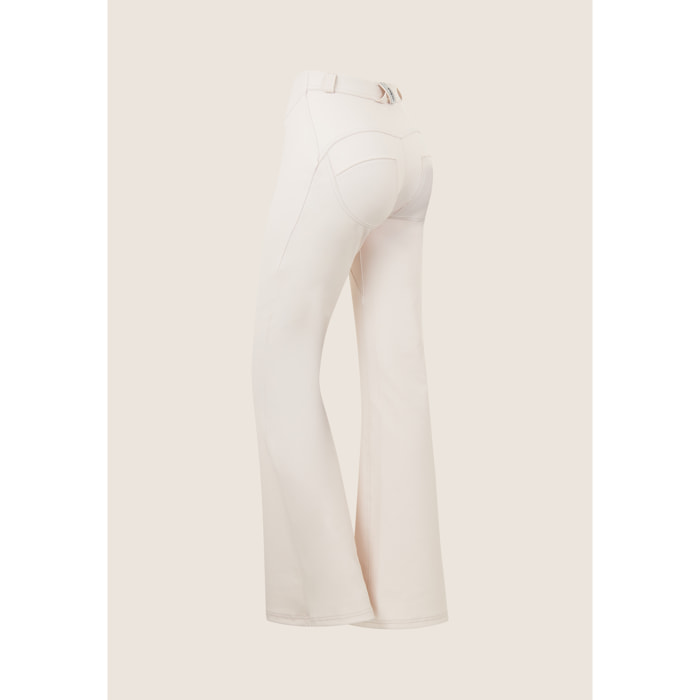 Pantaloni WR.UP® super flare in similpelle con vita regular