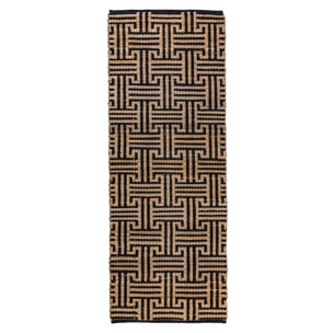 Tapis en jute de couloir MEANDER