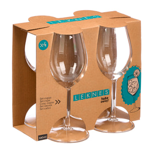 Set 4 copas cóctel de 330ml acrilico
