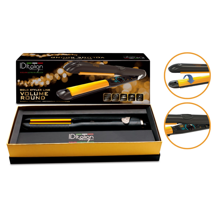 plancha gold styler volume round