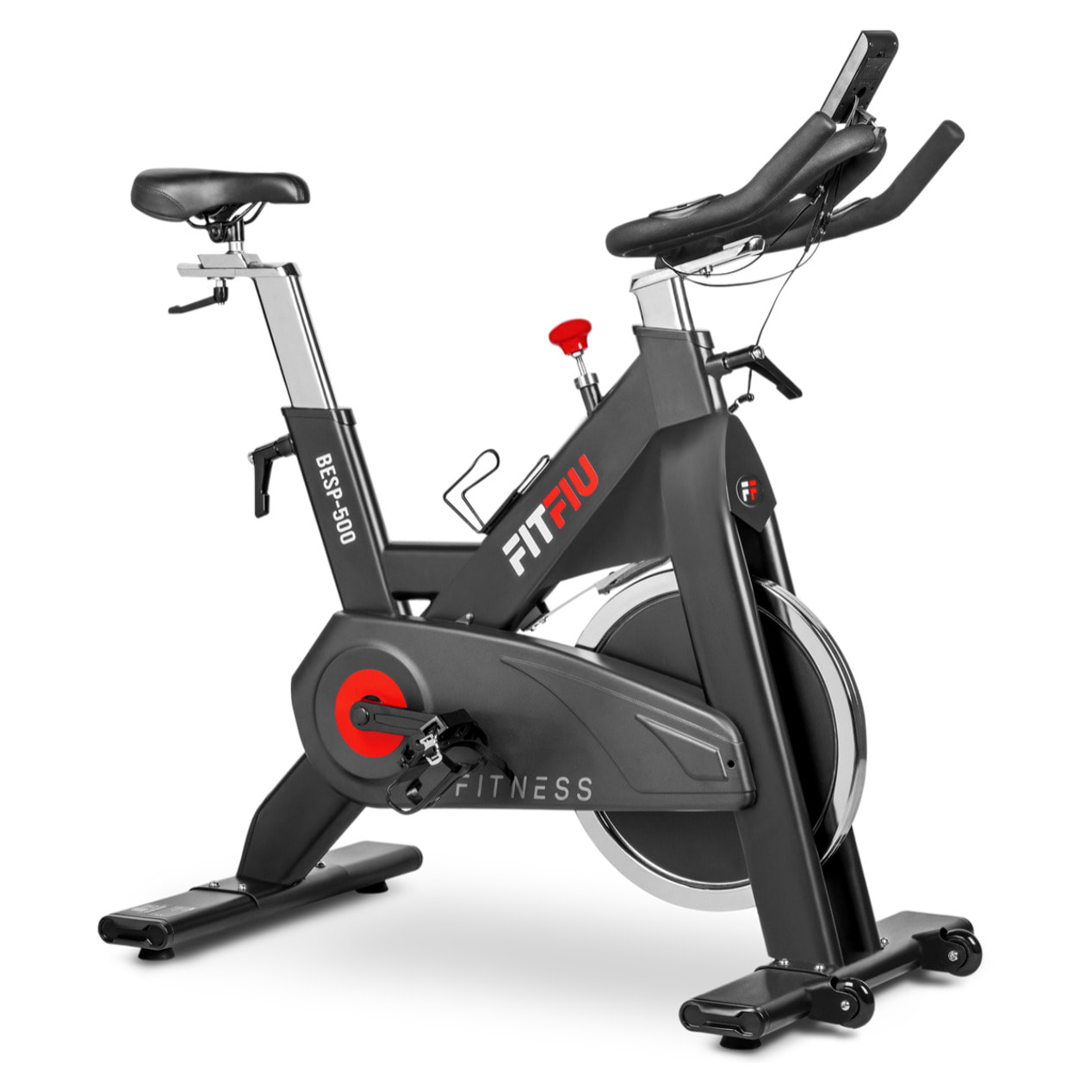 Bicicleta indoor FITFIU disco inercia 24kg, pulsometro y regulable