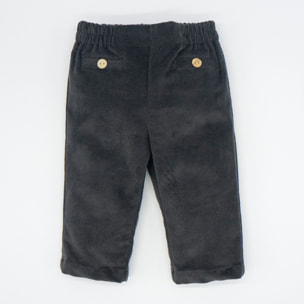 PANTALÓN PANA ELÁSTICA GRIS