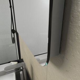 Miroir salle de bain avec bandeau Led - 50x70x5 cm - CLOUD