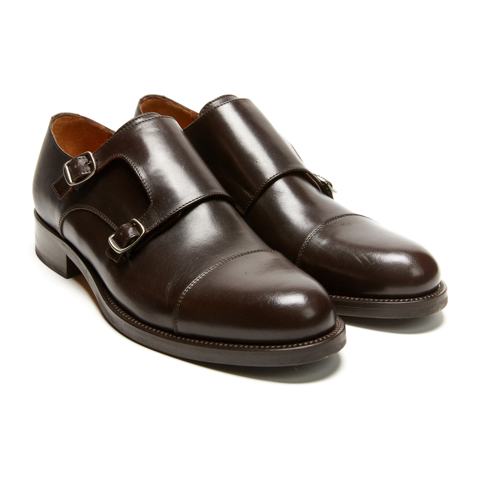 Monk strap British Passport testa di moro