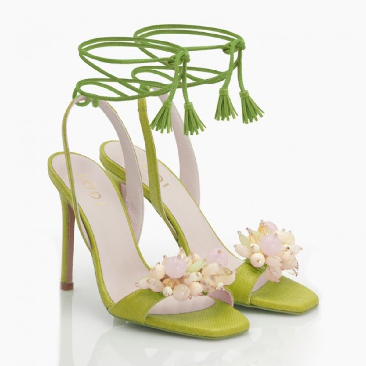 SANDALIAS RAFIA VERDE WESORI