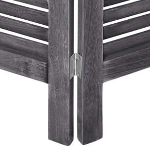 Paravent bois gris H170cm