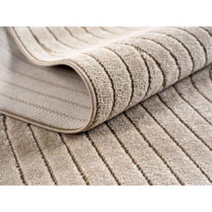 ALVORA - Tapis intérieur/extérieur beige à motif géométrique