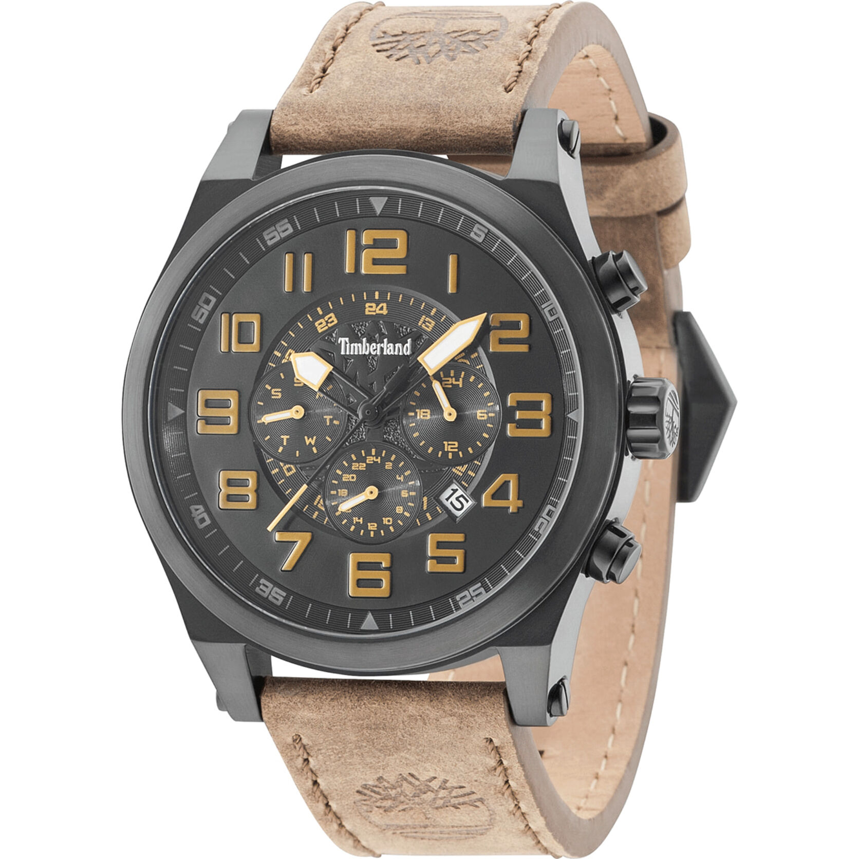 Reloj Timberland TBL-15247JSB-02 Hombre Analogico Cuarzo con Correa de Cuero