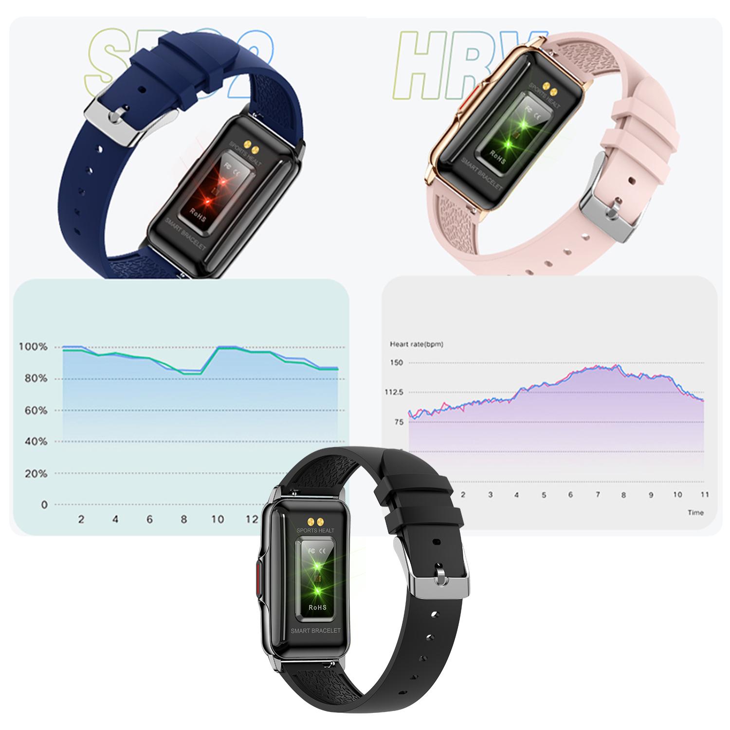 Smartwatch H80 con 20 modos deportivos. Monitor cardiaco, de tensión y oxígeno en sangre. Correa metálica.