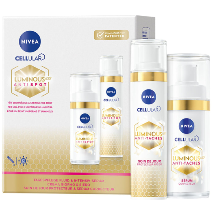 COFFRET DUO LUMINOUS630 Soin Jour + Sérum