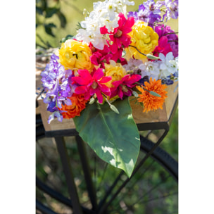 J-Line fleur Delphinium - plastique - mauve foncé - 12 pcs