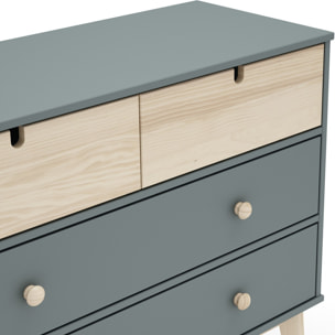 Commode enfant 4 tiroirs en bois - LUCY