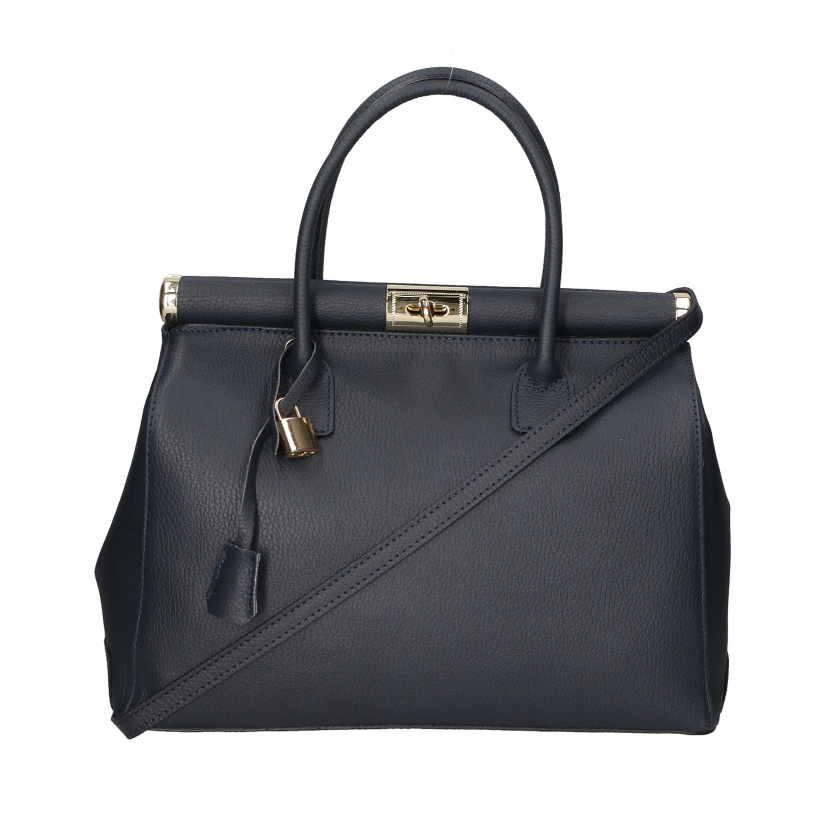 Borsa a mano da donna - Modello Aleria - Vera pelle - 35.0 x 26.0 x 16.0 cm