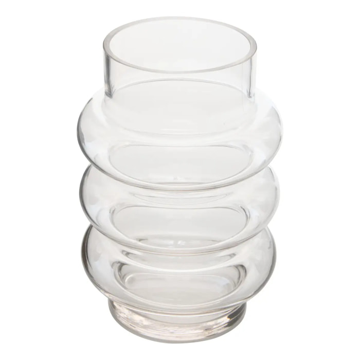 Vase Melty en Verre 14x14x20,5cm Transparent