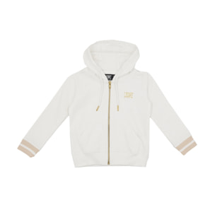 Felpa con cappuccio e zip da bambina Chic Boxing