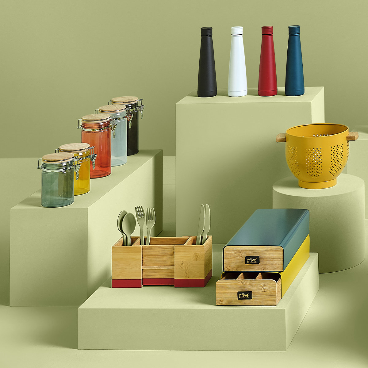 Bouteille isotherme 045L -Jaune moutarde Modern Color