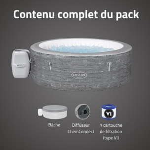 Bestway Spa gonflable rond Lay-Z-Spa Budapest AirJet avec WiFi 4-6 personnes