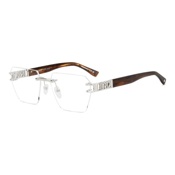 Gafas de Vista Dsquared2 D2 0173 010 de Metal Hombre 57 mm