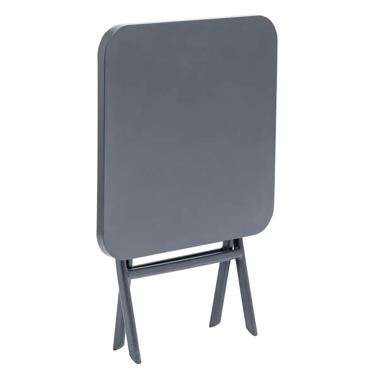 Table d'appoint de jardin carrée "Greensboro" graphite 40x40cm en acier traité époxy