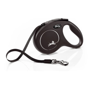 Laisse New Classic M Tape 5 m black Flexi CL20T5-251-S-20