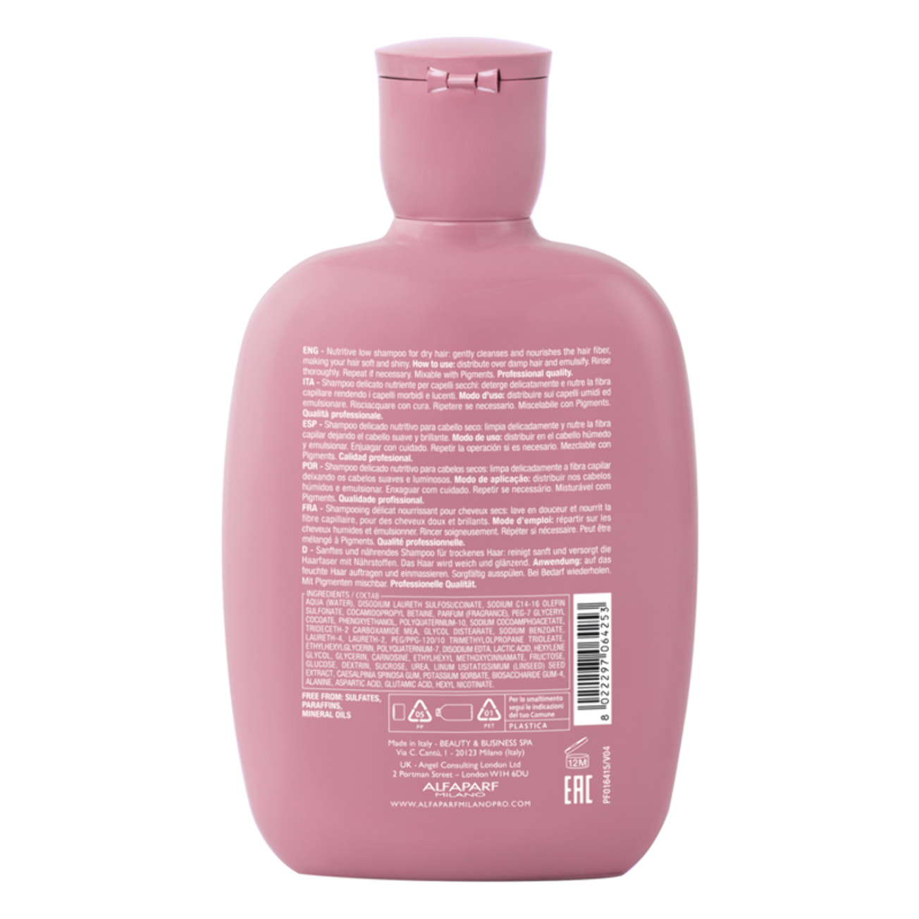 ALFAPARF MILANO Semi Di Lino Nutritive Low Shampoo 250ml