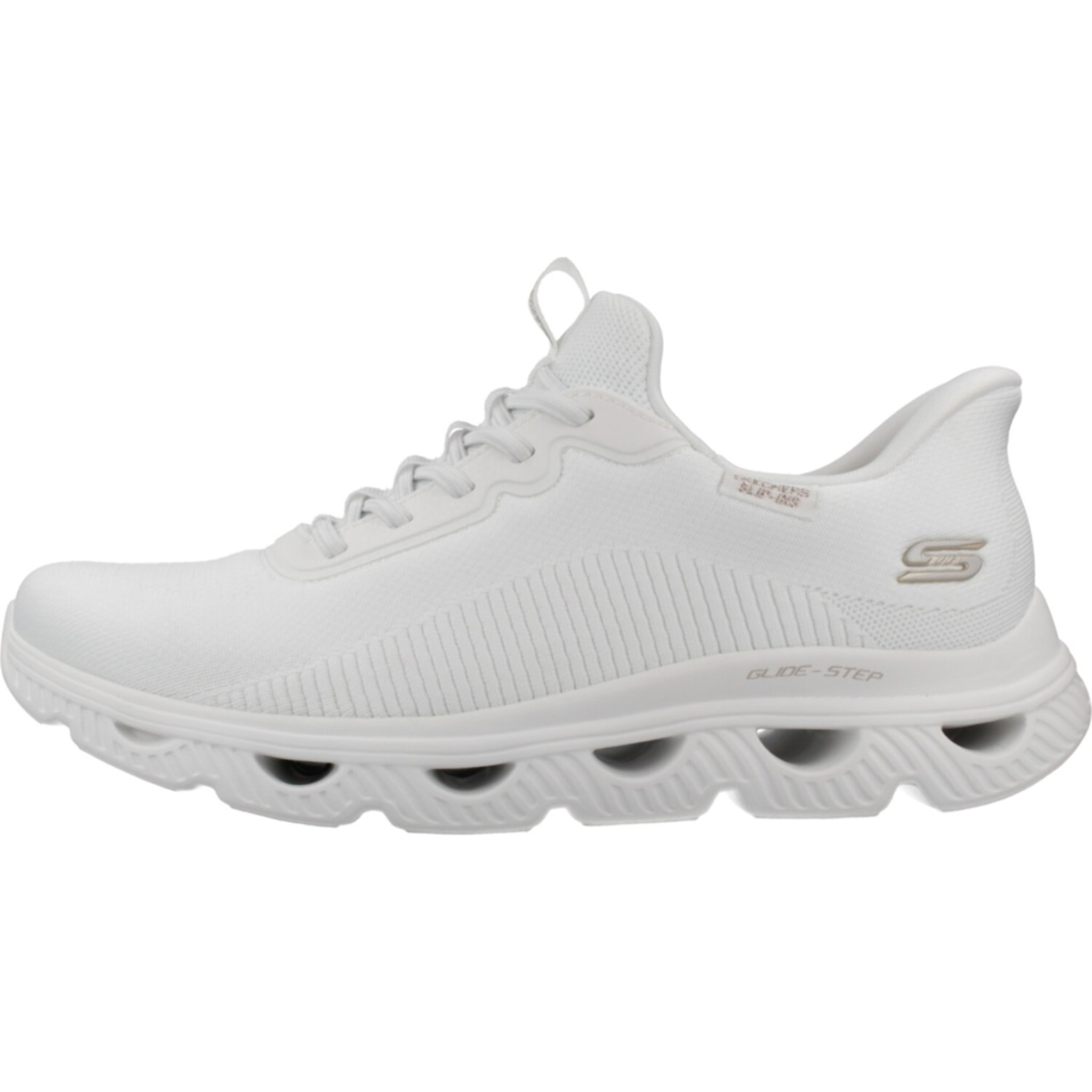 Sneakers De  Mujer Slip-ins Bobs Arc Waves Blanco