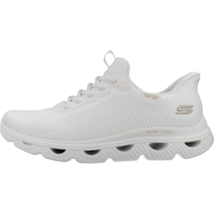 Sneakers De  Mujer Slip-ins Bobs Arc Waves Blanco