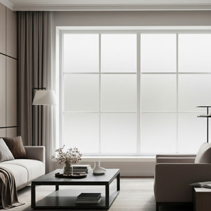 Rouleau vitrostatique pour vitre au mètre - Film Anti Regard Electrostatique Occultant Vitre Anti UV