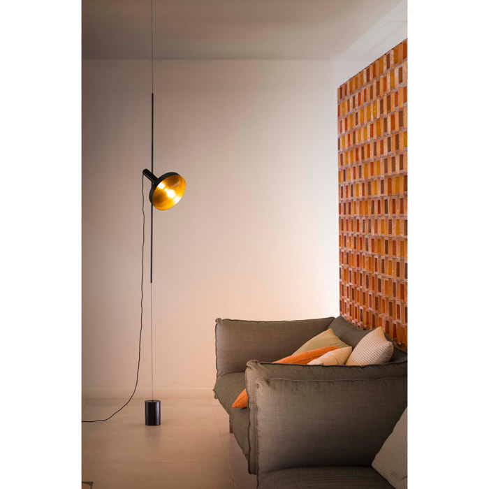 WHIZZ Lampada sospensione/da terra nera/oro