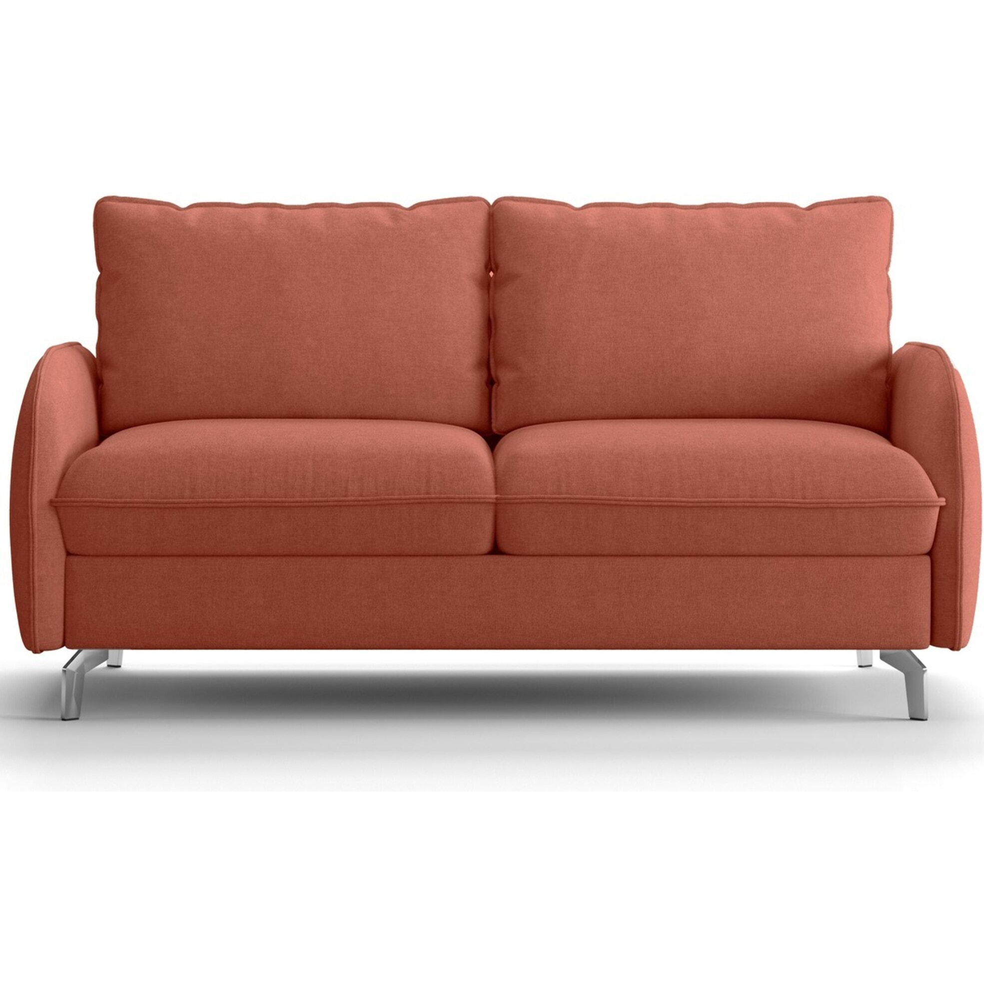 Canapé droit convertible 3 places en tissu chenille - ouverture express - NOVOLI