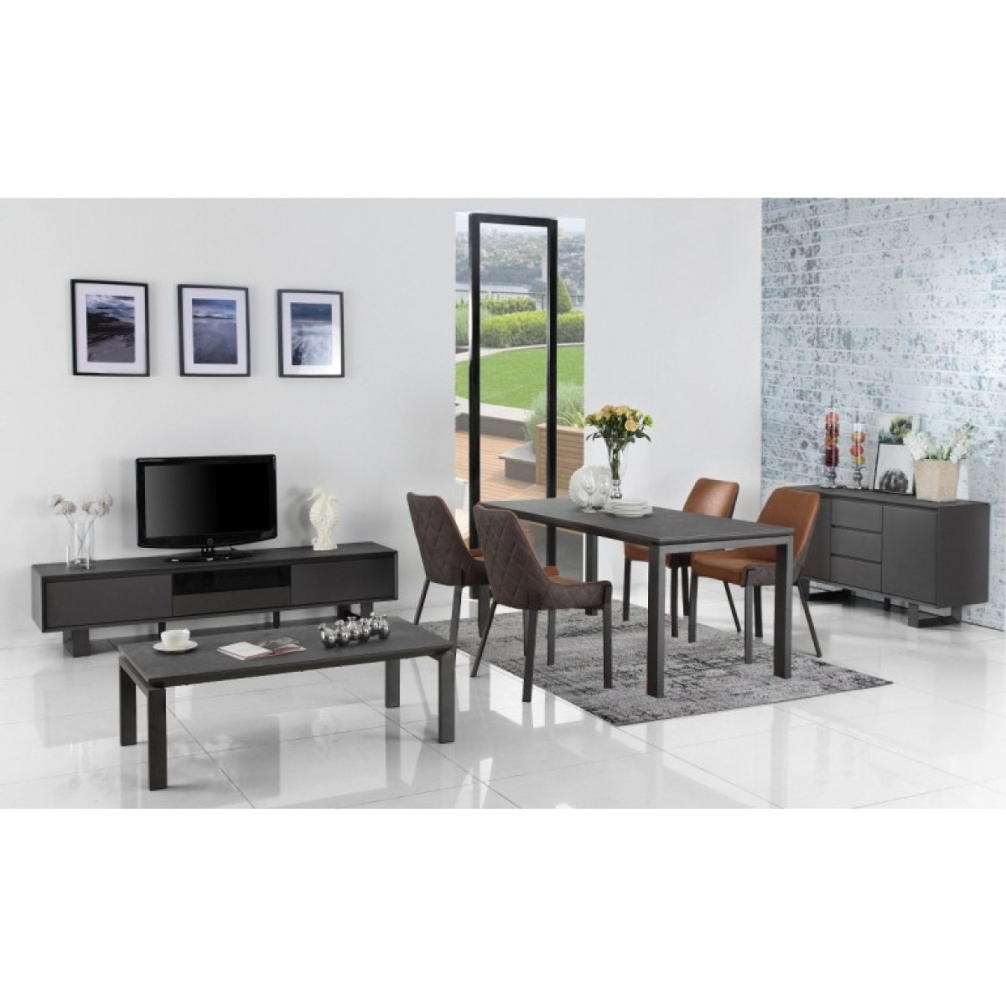 Chaise bicolore en tissu doux avec piètement métal - 2 coloris - EMOTION