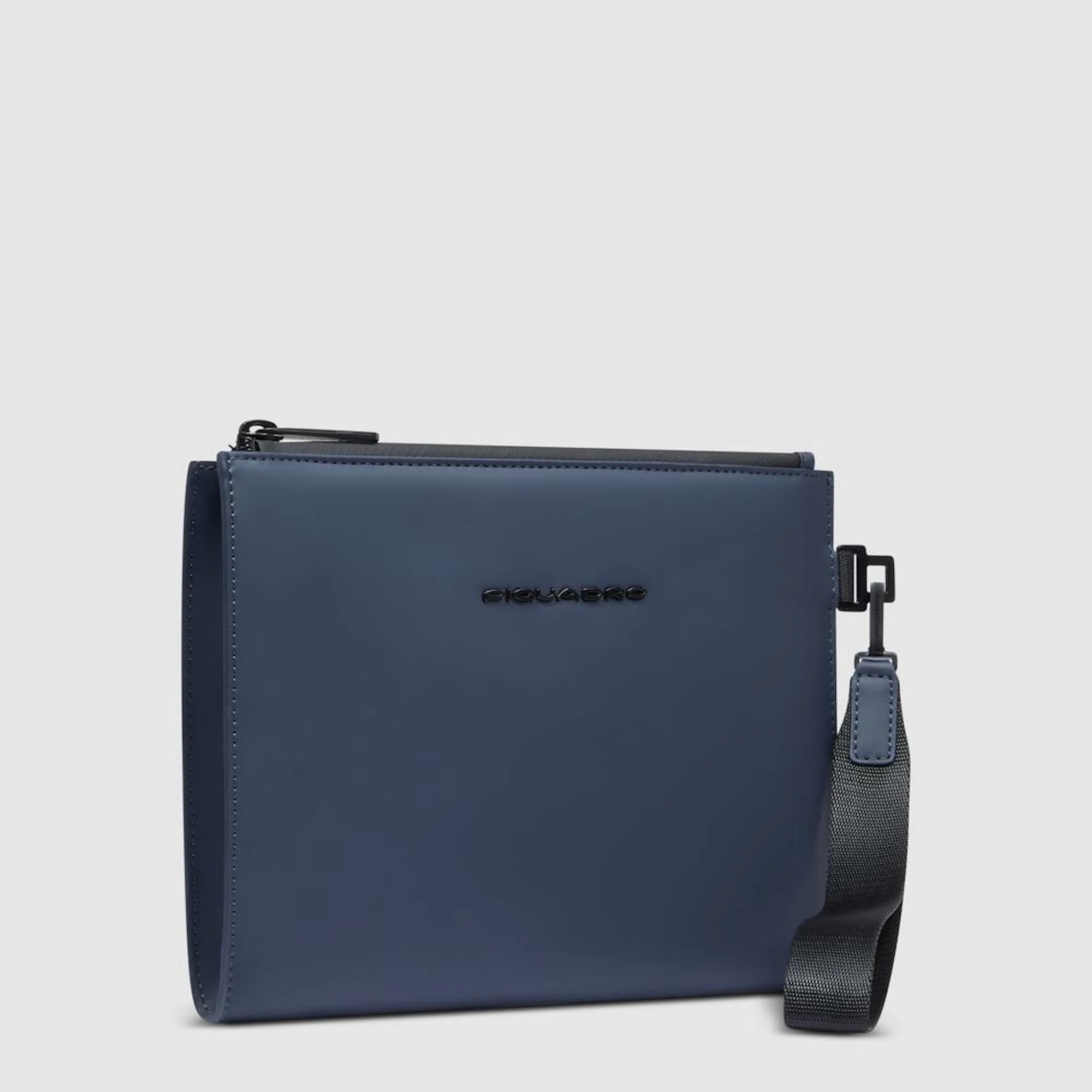 Piquadro Pochette porta iPad® 11 in tessuto gommato resistente all'acqua con tasca per AirPods®