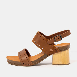 Sandalias con tacón 1864 ROMA CUERO/ I WISH color Cuero