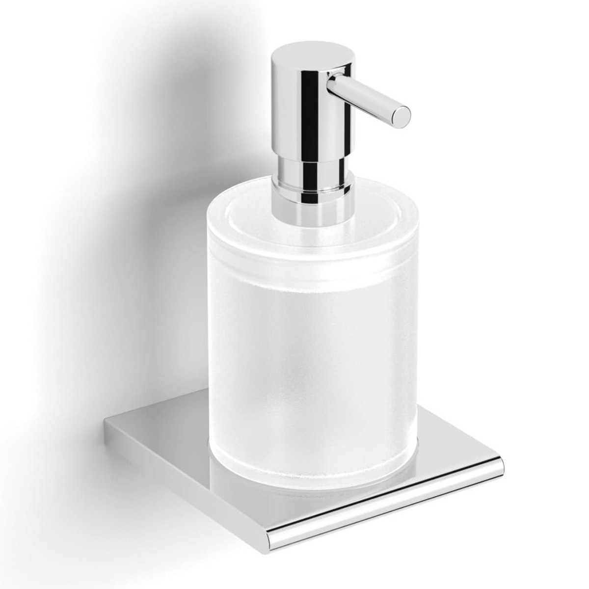 Evolution R Distributeur de savon avec support mural en métal, Chrome (SATDEVOR99)