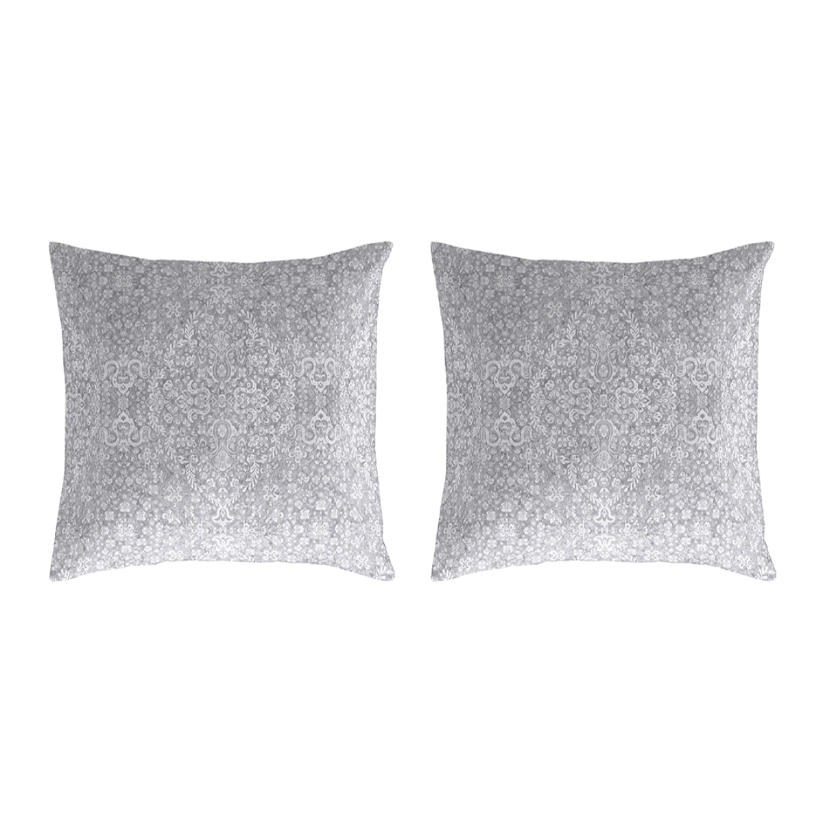 2 Fundas de almohada El Caballo 50x50 cm GIRALDA Gris - 100% algodón -