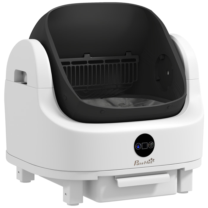 Litière autonettoyante bac à litière auto-nettoyant blanc