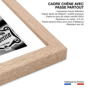Affiche célébrité Audrey Hepburn dans Sabrina, 1954 Affiche sous cadre bois