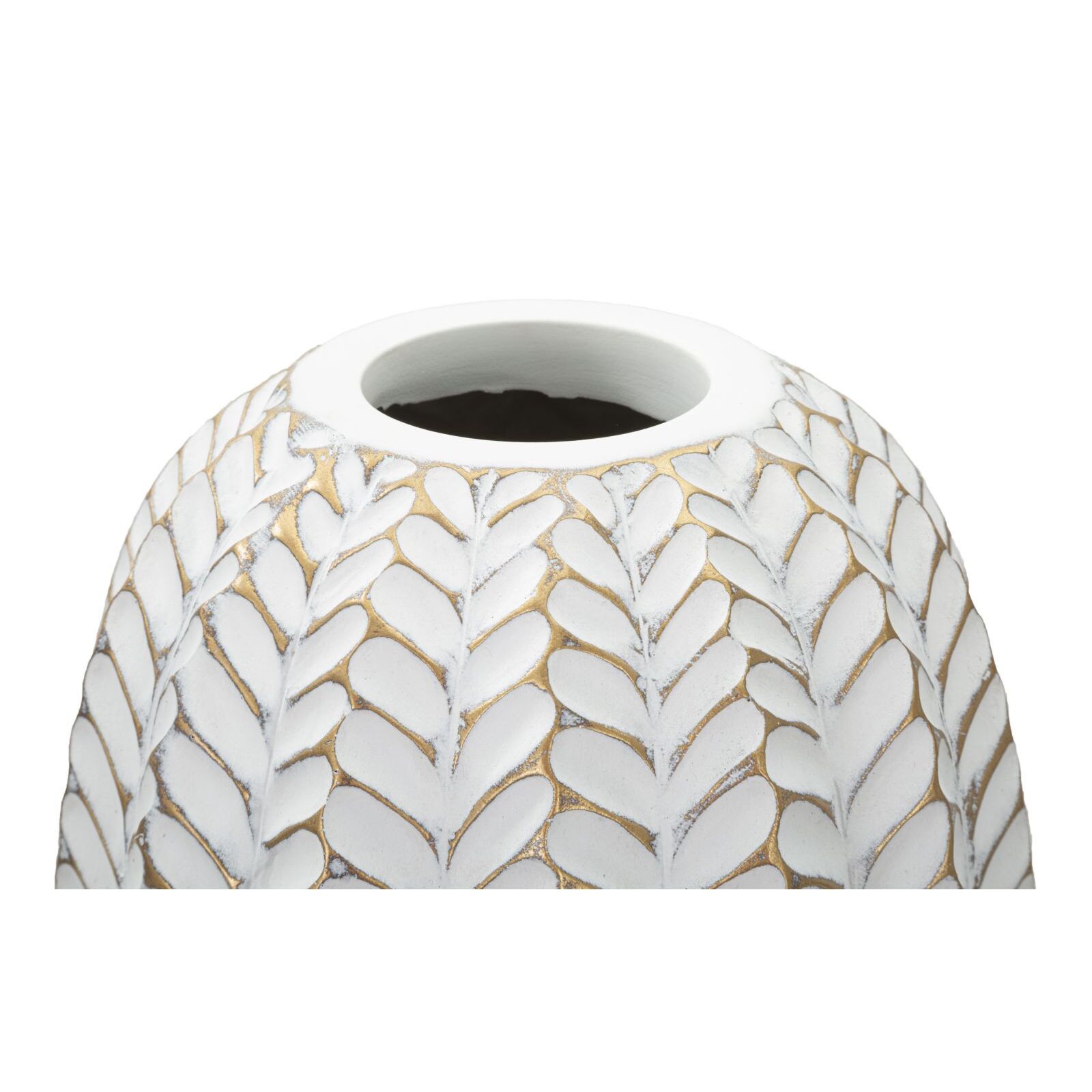 VASO RESINA LEAF CM Ø 18,5X46